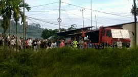 Gangs of young people clash in Indonesian countryside