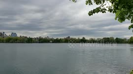 Warm day with Dark Cloud in Central Park