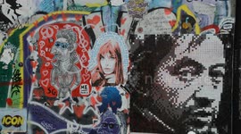 The Paris home of late singer Serge Gainsbourg is covered in graffiti tributes