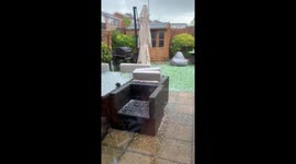 Hail storm in London