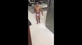 My toddler being all cute and funny