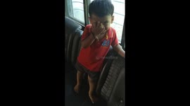 Funny small boy
