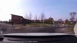 Dangerous overtake on zebra crossing