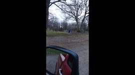 Ghost enjoying a swing