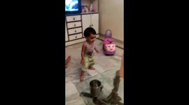 Small child playing so cute
