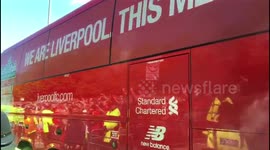 Liverpool arrive at Anfield ahead of crucial final day