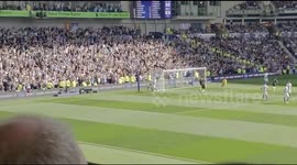 Manchester City Fans Celebrate a goal to win the Premier League