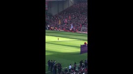 Mo Salah’s daughter scores at Anfield. #LFC  #Mo Salah https://t.co/xHy4YPaYVr