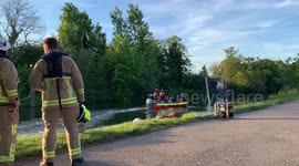 Around 30 firefighters tackle fire in Walton which leaves building partially collapsed