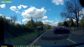 Nasty head-on collision in Scotland leaves a hire car shattered