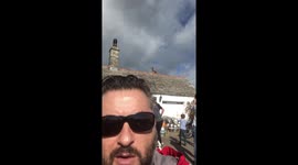 Dog on the roof