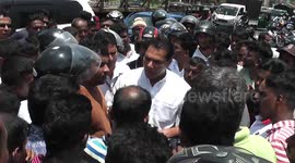 Sri Lankan police confronts angry mob following spate of violence against Muslims