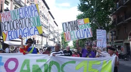 15M anniversary march takes place in Madrid, Spain