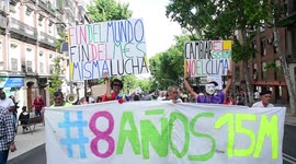 8 years celebration of the political project in Madrid 15m.