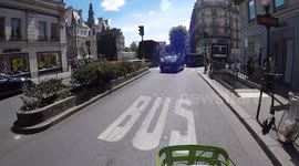 (GoPro) Live accident caught on GoPro dashcam in Paris,Rivoli street. Truck and driven car chauffeur.16 may 2019