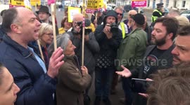 Angry protesters scold UKIP candidate over Jess Phillips rape 'joke' in Weymouth