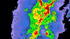 Severe thunderstorms with tornado indicators swarm over Oklahoma as major severe weather outbreak continues in the United states