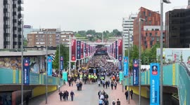 FA Cup fans get split into two halfs