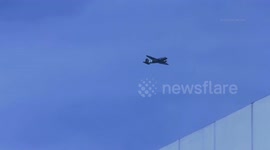 D-day Bomber Planes Anniversary flyover above Hudson River