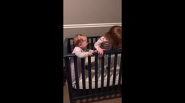 Baby's hysterical laugher