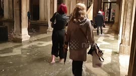 Flooding in the Streets of Venice.