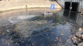 Hanoi begins project to clean highly polluted river with Japanese Nano bioreactor technology - The river is seriously polluted in Vietnam