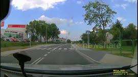 Near miss with truck