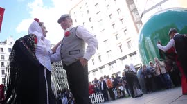 Traditional chotis dance performed in Madrid