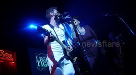 The Legendary Tigerman performs with Vinila Von Bismark in Madrid, Spain