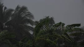 Tropical storm in Thailand.