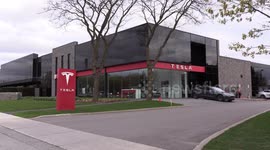 Tesla electric car store in Toronto