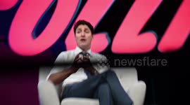 Prime Minister Justin Trudeau talking about immigrations