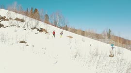 Ski resort Russia Baikal lake Siberia