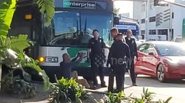 LAX road rage incident sees 3 arrested after 'knife and gun were pulled'