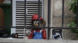 Straw Darth Vader and Super Mario. Paris. 21 may 2019