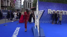 Kimberleigh Glebers arrives for Rocketman Premiere