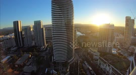 4k Time lapse footage from day to night Broadbeach Gold Coast Australia