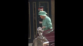Queen visits replica of old Sainsbury's store in central London