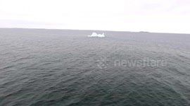 Stunning drone footage | Massive iceberg off the coast of Newfoundland | May 15, 2019
