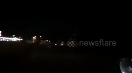 Intense storm after dark in Missouri