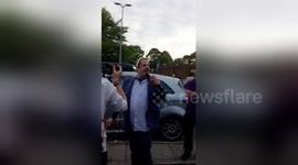 'You want some flour? Make you a fascist quiche?' Breitbart journalist get milkshake thrown over him in Salford