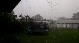 My first peek outside after a tornado hit next door