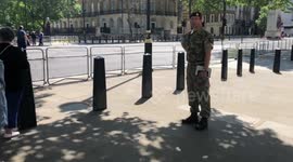 Downing Street London closed off