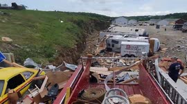Tornado damage in Jefferson City, MO