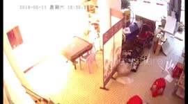 Electric scooter battery explodes while charging in a Shanghai apartment