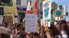 Youth march against climate change in Brighton