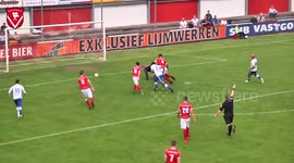Referee scores a goal
