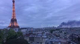 Fire near Montmartre.