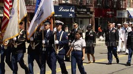 Memorial Day Parade: Sailors and band march in Brooklyn