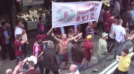 Aston Villa fans singing 'Every week we follow' before play-off final at Wembley